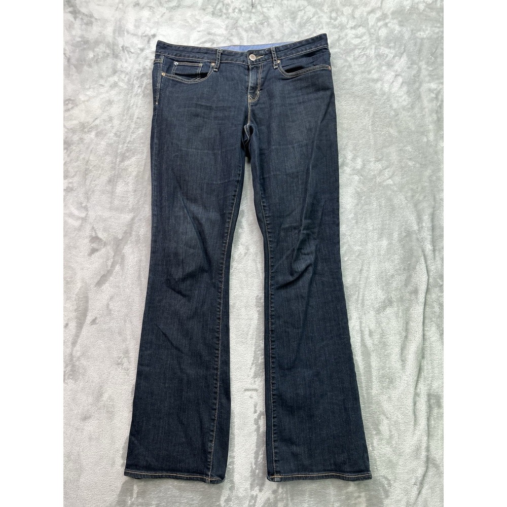 GAP Jeans Womens Sz 12L/31 Bootcut Flare Dark Wash Curvy Bell Western Cowgirl